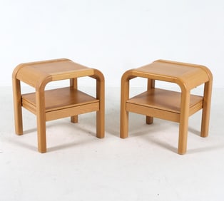 PAIR OF BIRCH NIGHTSTANDS BY WILLY NORGAARD