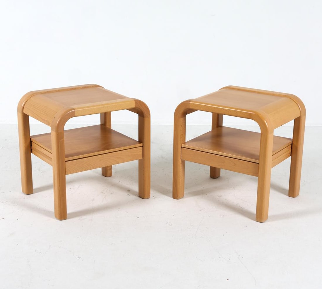 PAIR OF BIRCH NIGHTSTANDS BY WILLY NORGAARD (1 of 19)