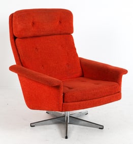 JOHANNES ANDERSEN STYLE WOOL SWIVEL CHAIR