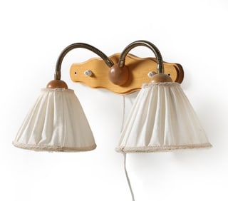 MARKSLOJD SWEDISH PINE WALL SCONCE C. 1970S