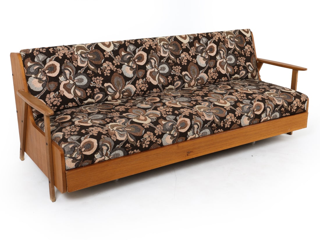 SWEDISH TEAK DAYBED SLEEPER SOFA C. 1970S (1 of 14)