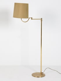 SCANDINAIVAN BRASS FLOOR LAMP C. 1970S