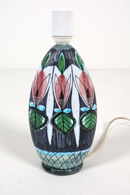 TILGMANS SWEDISH CERAMIC TABLE LAMP C. 1960S