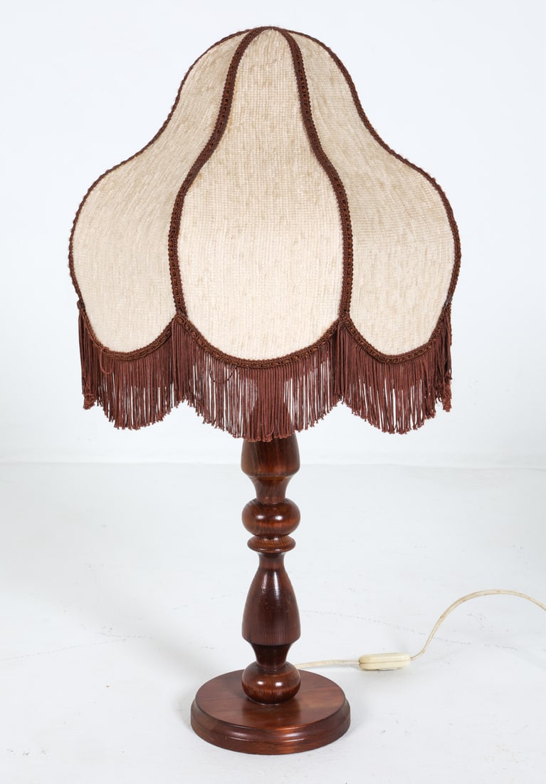 SWEDISH PINE TABLE LAMP C. 1970S (1 of 13)