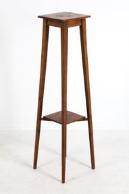 SCANDINAVIAN OAK PEDESTAL STAND C. 1920S
