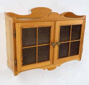 SWEDISH PINE WALL CABINET C. 1960S