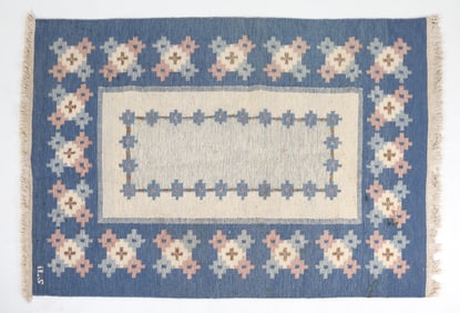 MID-CENTURY SWEDISH WOOL AREA RUG