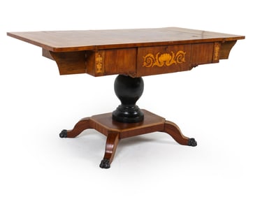 ANTIQUE BIEDERMEIER SWEDISH DINING TABLE