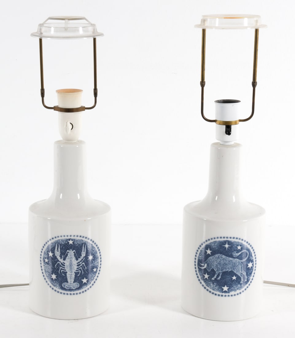 ROYAL COPENHAGEN FOG & MORUP ZODIAC TABLE LAMPS (1 of 12)