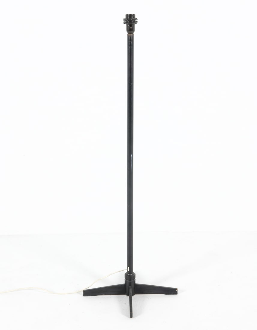 DANISH EBONIZED OAK FLOOR LAMP C. 1970S (1 of 10)