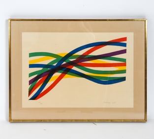 PIERO DORAZIO (1927-1995) ABSTRACT SCREENPRINT '67