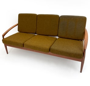 KAI KRISTIANSEN PAPER KNIFE TEAK SOFA C. 1960S