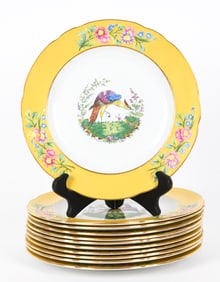 GROUPING OF COPELAND SPODE BIRD PLATES