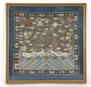 ANTIQUE CHINESE RANK BADGE(BUZI) TEXTILE