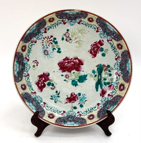 CHINESE FAMILLE ROSE QING YONGZHENG STYLE CHARGER