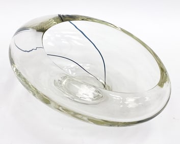 SEGUSO MURANO BLOWN GLASS BOWL 1983