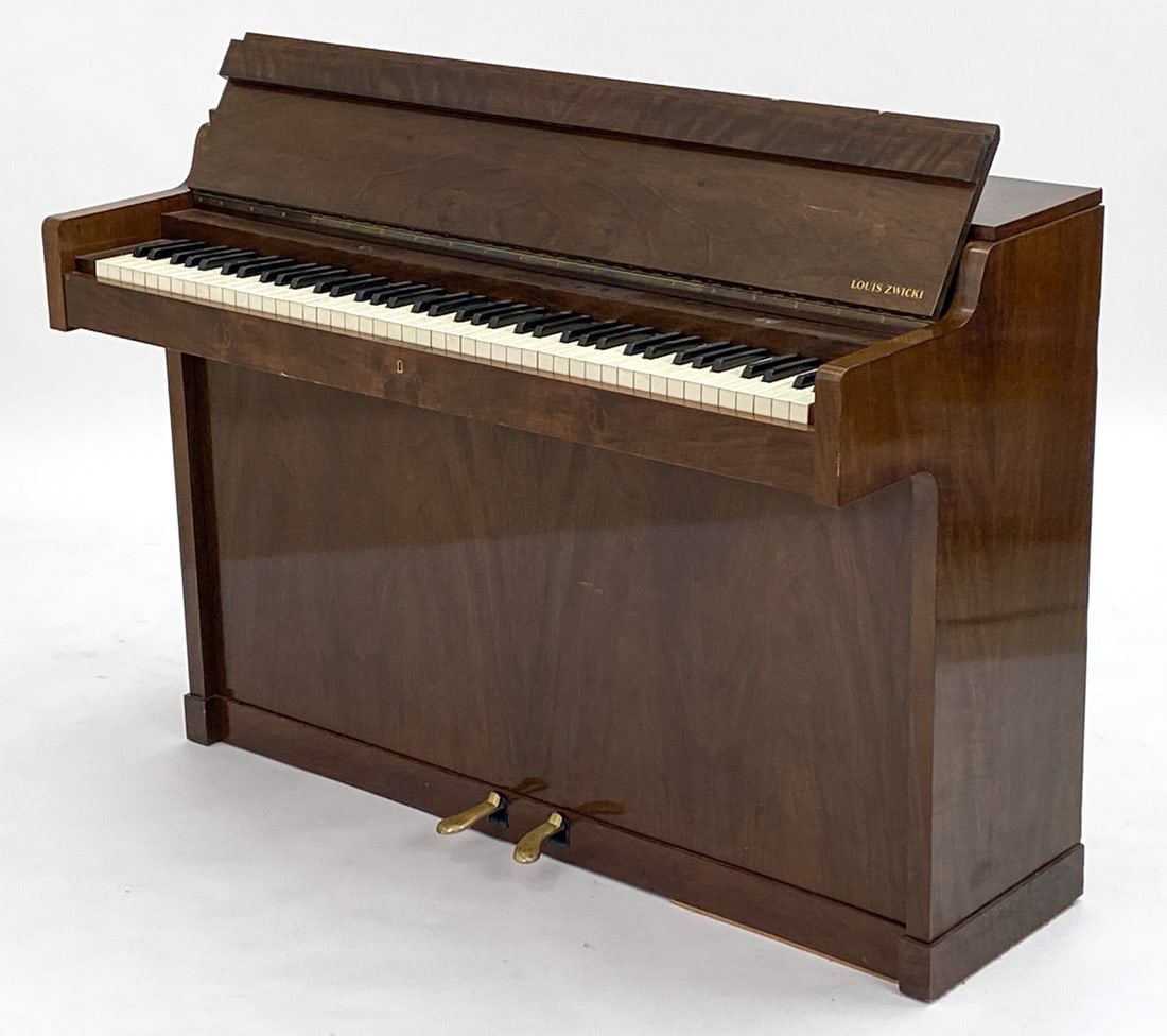 LOUIS ZWICKI DANISH WALNUT UPRIGHT PIANO (1 of 20)