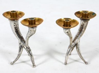 STYLE OF E. GAROUSTE & M. BONETTI CANDLESTICKS