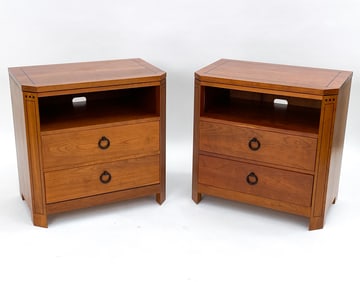 PAIR OF STICKLEY CHERRY NIGHTSTANDS
