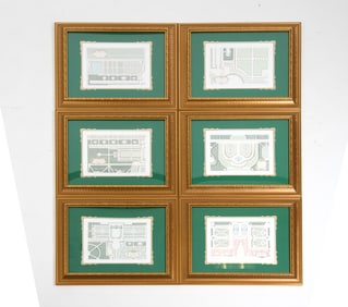 GROUPING OF FRAMED ARCHITECTURAL DESIGNS