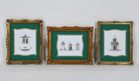 GROUPING OF ARCHITECTURAL DESIGN PRINTS