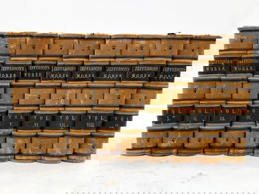 JEFFERSON'S WORKS VOLUMES I-IX 1861