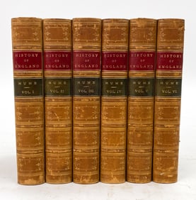 HUME'S HISTORY OF ENGLAND VOLUMES I-VI 1878
