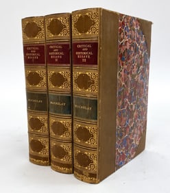 MACAULAY'S CRITICAL & HISTORICAL ESSAYS VOL. I-III