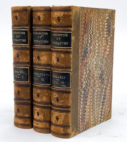 DISRAELIS CURIOSITIES OF LITERATURE 3 VOLUMES 1862