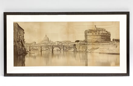 LARGE PRINTED PHOTOGRAPH OF CASTLE OF ST ANGELO