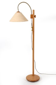 SCANDINAVIAN TEAK FLOOR LAMP C. 1970S