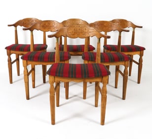 (6) HENNING KJAERNULF STYLE DANISH DINING CHAIRS