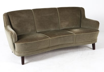 DANISH MOHAIR SOFA C. 1960S
