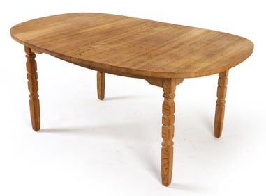 HENNING KJAERNULF STYLE OAK EXTENDING DINING TABLE