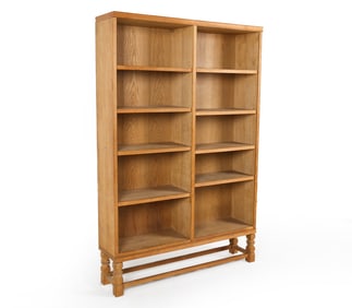 HENNING KJAERNULF STYLE DANISH OAK BOOKCASE 1970S