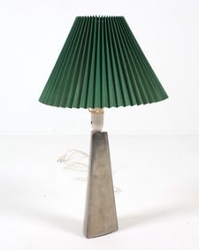 SCANDINAVIAN CHROME STEEL TABLE LAMP C. 1970S
