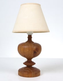 SWEDISH PINE TABLE LAMP C. 1970S