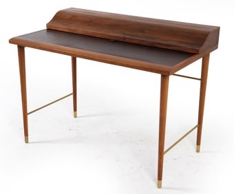 STELLAR WORKS 'LAVAL' WALNUT WRITING DESK