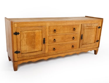 HENNING KJAERNULF STYLE OAK SIDEBOARD C. 1970S