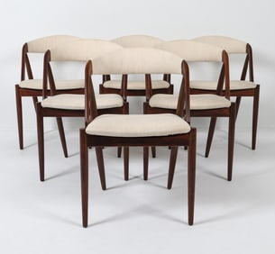(6) KAI KRISTIANSEN MODEL 31 DANISH DINING CHAIRS