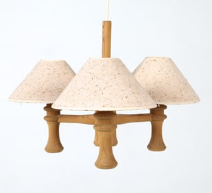 SWEDISH PINE CHANDELIER C. 1970S