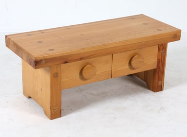 ROLAND WILHELMSSON PINE LOW CHEST C. 1970S