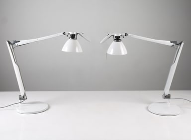 PAIR OF LUCEPLAN 'FORTEBRACCIO' ARCHITECT LAMPS