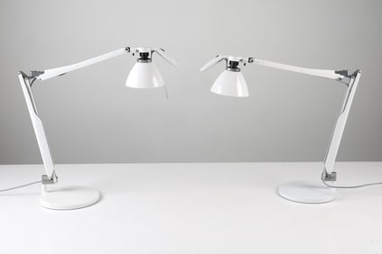 PAIR OF LUCEPLAN 'FORTEBRACCIO' ARCHITECT LAMPS