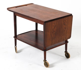 CFC SILKEBORG ROSEWOOD BAR CART C. 1960S