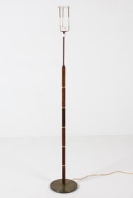 ESBEN KLINT ROSEWOOD & BRASS FLOOR LAMP C. 1970S