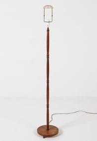 KAARE KLINT STYLE TEAK FLOOR LAMP C. 1960S