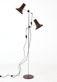 JO HAMMERBORG STYLE CHROME FLOOR LAMP C. 1960S