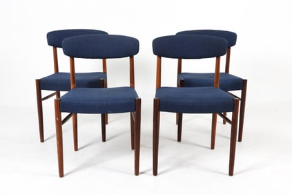(4) DANISH ROSEWOOD DINING CHAIRS C. 1970S