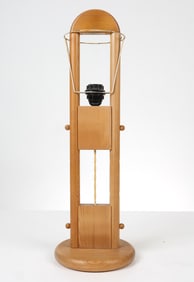 LYS DANISH PINE TABLE LAMP C. 1970S